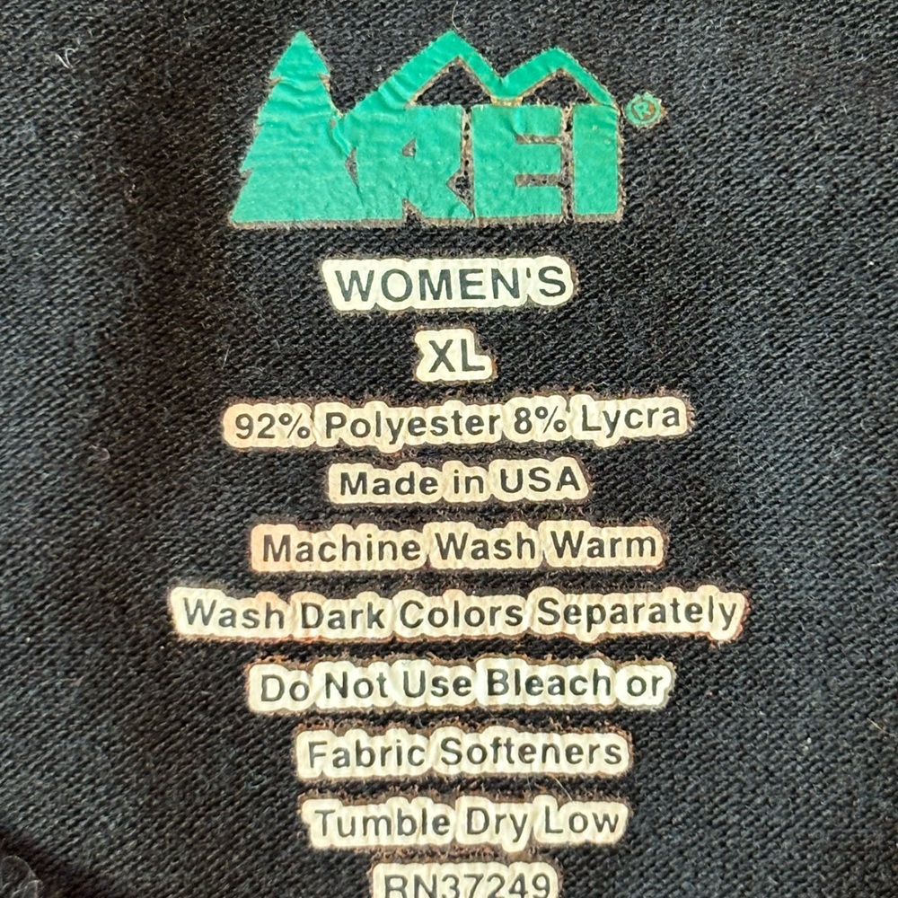 REI Co-op Women’s XL Black Long Sleeve Performance Shirt - Picture 3 of 7